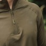 Korda Kool UPF Zip Dark Olive Long Sleeve Jersey 1