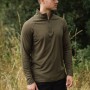 Korda Kool UPF Zip Dark Olive Long Sleeve Jersey 4