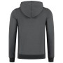 Korda LE Zip Hoodie Charcoal Back