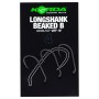 Korda Longshank Beaked Hooks Micro Barbless Size 4