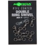 Korda PTFE Coated Double Ring Swivel 1