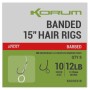 Korum Banded Hair Rigs - 15 Inch - Barbed 4