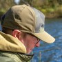 Korum Camo Waterproof Cap In Use 1