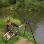 Korum Deluxe River Fishing Tripod In Use 1