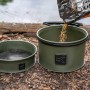 Korum EVA Round Groundbait Bowl & Riddle Set In Use 1