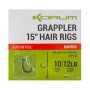 Korum Fishing Grappler Hair Rigs 15 Inch 2