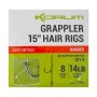 Korum Fishing Grappler Hair Rigs 15 Inch Barbed 2