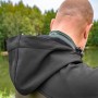 Korum Neoteric Softshell Fishing Jacket Hook In Use