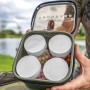 Korum Progress EVA Hookbait Pouch & Pots - 4 Tub 4