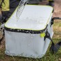 Matrix EVA Fishing Cooler Bag Light Grey Waterproof In Use 