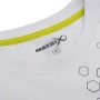 Matrix Hex Print White T-Shirt Close Up 5