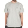 Matrix Large Logo Marl Grey / Lime Fishing T-Shirt Front