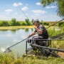 Matrix MTX V2 Grey Short Fishing Pole Kit In Use 1