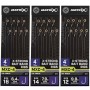 Matrix MXC-4 Eyed Barbless X-Strong Bait Band Rigs 10cm