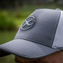 Matrix Surefit Grey Baseball Fishing Cap Close Up In Use 1