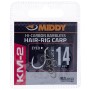 Middy KM-2 Hair-Rig Eyed Hooks Size 14