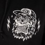 Monkey Climber Ape Hoodie Black Front Graphic