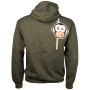 Monkey Climber Streetwise Hoodie Olive Green Back