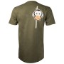 Monkey Climber Streetwise T-Shirt Olive Green Back