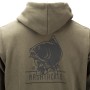 Nash Tackle Green Fishing Hoodie Back Close Up