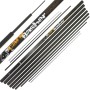 NGT Carp Basher Carbon Pole 11m Inc Spare Top 3 Sections