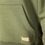 OMC Big-Eye Forest Green Fishing Hoodie Close Up Front Pouch Pocket