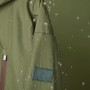 OMC Forest Green Mrigal Spring Water Resistant Fishing Jacket Close Up 1