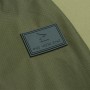 OMC Forest Green Mrigal Spring Water Resistant Fishing Jacket Close Up Logo