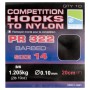 Preston Barbed PR322 Competition Hooks to Nylon