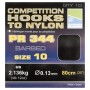 Preston Barbed PR344 Hooks to Nylon