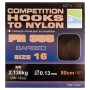 Preston Barbed PR355 Competition Hooks to Nylon