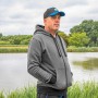 Preston Grey Zip Fishing Hoodie In Use 1