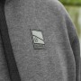 Preston Grey Zip Fishing Hoodie Close Up