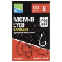 Preston MCM-B Eyed Barbless Hooks Size 8