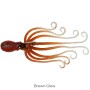 Savage Salt 3D Octopus Lure 10cm Brown Glow