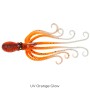 Savage Salt 3D Octopus Lure 10cm UV Orange Glow 1