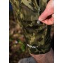 Sonik Camo Fleece Fishing Shorts Close Up Zip