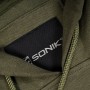 Sonik Green Fishing Hoodie Close Up 1