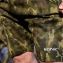 Sonik Camo Fleece Fishing Shorts Close Up 1