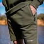 Sonik Green Fleece Fishing Shorts In Use 4