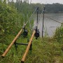 Sonik Xtractor Carp Fishing Rods Cork Handle In Use