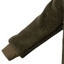 Speero Sherpa Dark Olive Fleece Hoodie Close Up 1