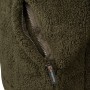 Speero Sherpa Dark Olive Fleece Hoodie Close Up 2