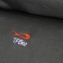 TF Gear Flat Out Reclining Fishing Arm Chair Close Up Logo
