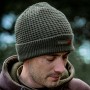 Trakker Textured Lined Fishing Beanie In Use 2