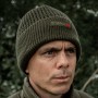 Trakker Textured Lined Fishing Beanie In Use 4