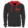 Tronixpro Classic Black & Red Fishing Hoodie Front