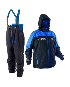 Daiwa N'ZON Rain Suit - Black / Blue