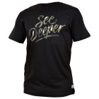 Fortis Camo See Deeper Black Fishing T-Shirt