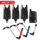 JRC Special Edition Radar CX Alarm and Kurve Slim Indicator 3 Rod Set Red White Blue